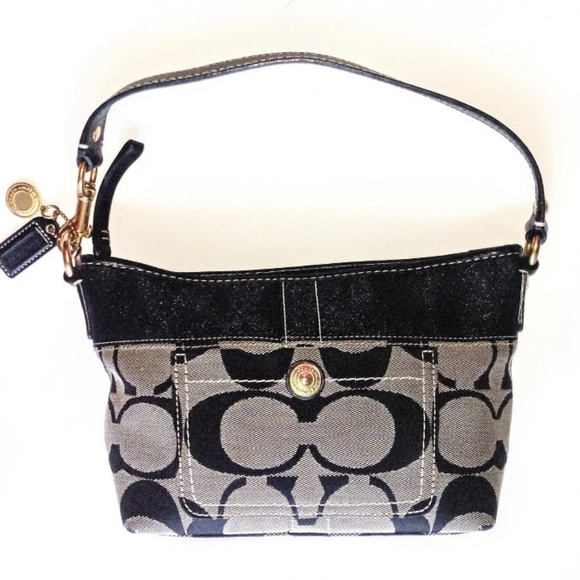 SOLD- Coach Signature Jacquard HandBag L0771 11688 - Picture 7 of 7